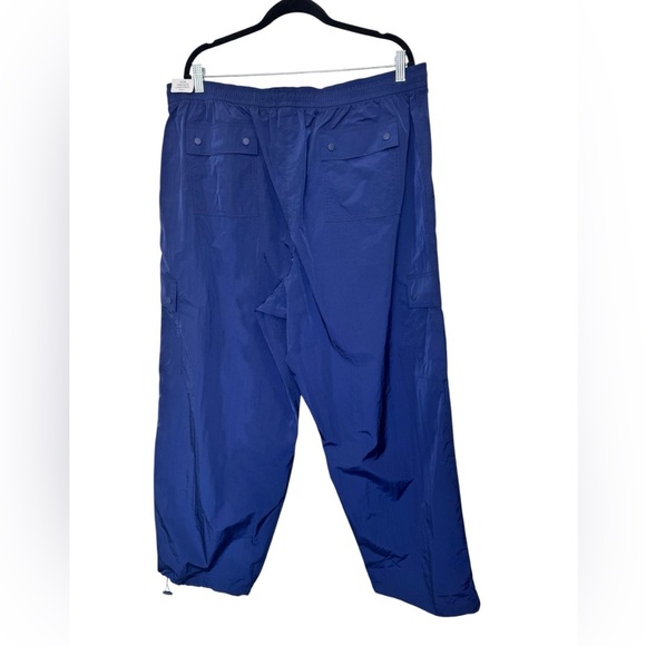 PINK Victoria's Secret Satin Parachute Cargo Pants Blue - Picture 5 of 16